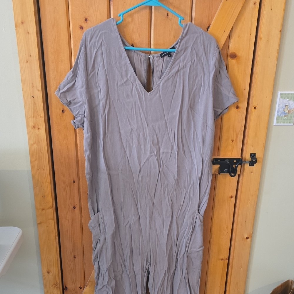 Women's Jumpsuit Taupe- Tall